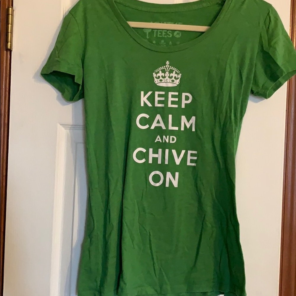 Keep calm chive on tee